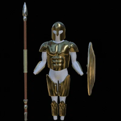 Bộ Giáp Chiến Binh Hy Lạp 3D - Mẫu Cosplay Cổ Điển Cho In 3D