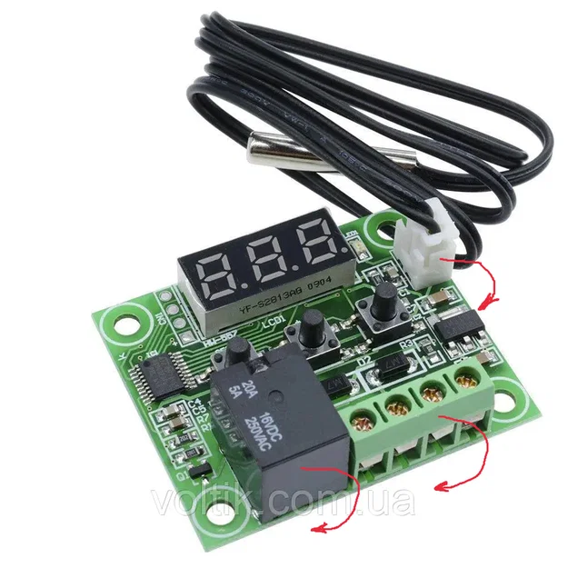 Vỏ hộp cho bộ điều khiển nhiệt độ XH-W1209 DC 12V - Image 2