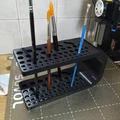 Khay/Đế Cắm Cọ Vẽ - Thiết Kế Hoa Hồng Cong - Thumbnail 3