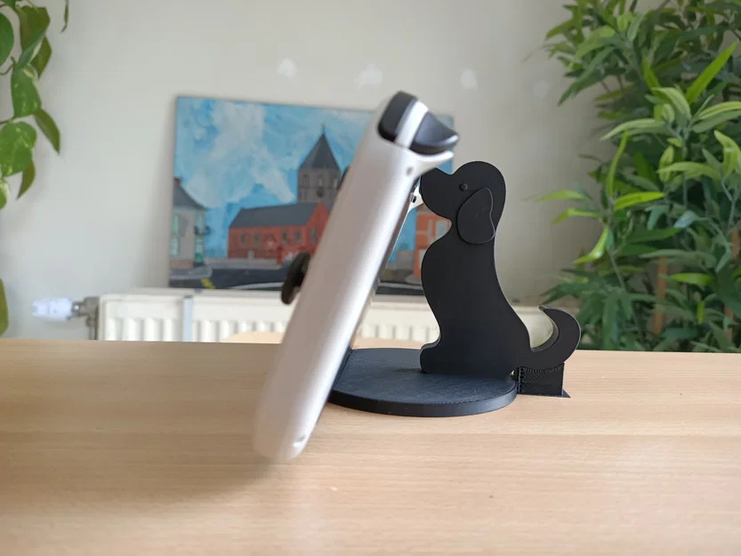 Giá đỡ điện thoại hình chú cún đáng yêu - Mẫu in 3D độc đáo - Image 2