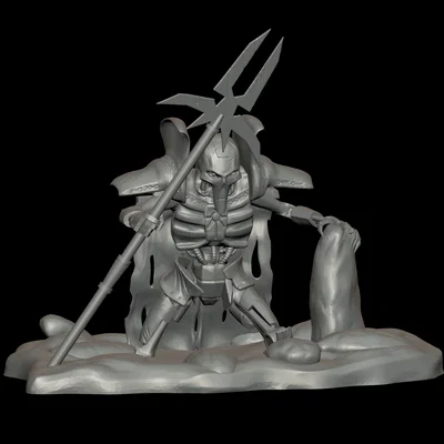 Mô hình Necro Lord: Chiến binh xương huyền bí cho bộ sưu tập 3D