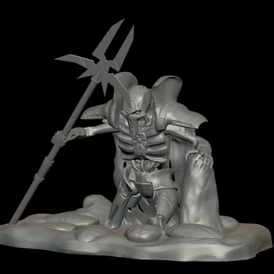 Mô hình Necro Lord: Chiến binh xương huyền bí cho bộ sưu tập 3D