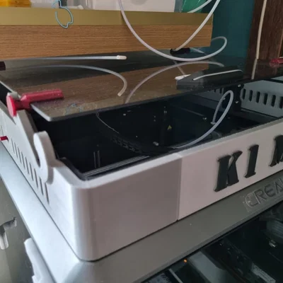 K1 MAX lid riser với nắp kính trượt (sliding glass top)