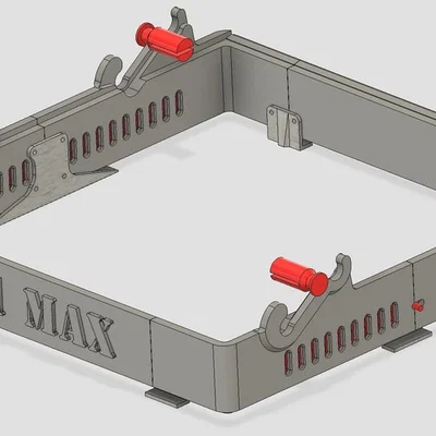 K1 MAX lid riser với nắp kính trượt (sliding glass top)