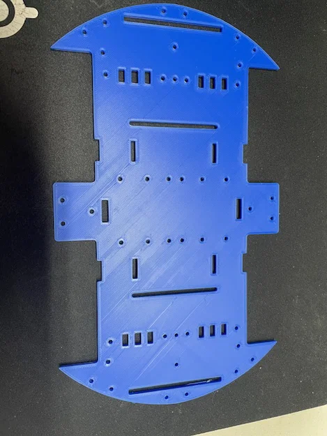 Khung Robot kèm Bệ Gắn Động Cơ (Robot Chassis with Motor Mounts) - Image 1