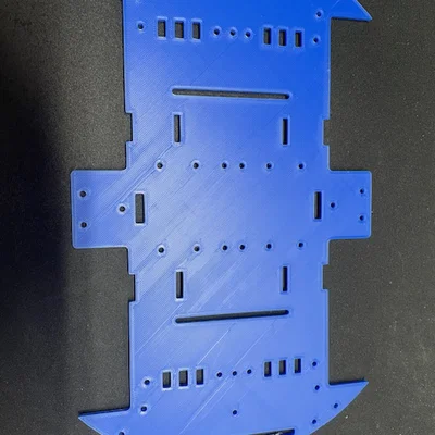 Khung Robot kèm Bệ Gắn Động Cơ (Robot Chassis with Motor Mounts)