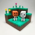 Bộ Kit Card/Móc Khóa Snow Golem phong cách Minecraft (Mini Figure) - Thumbnail 3