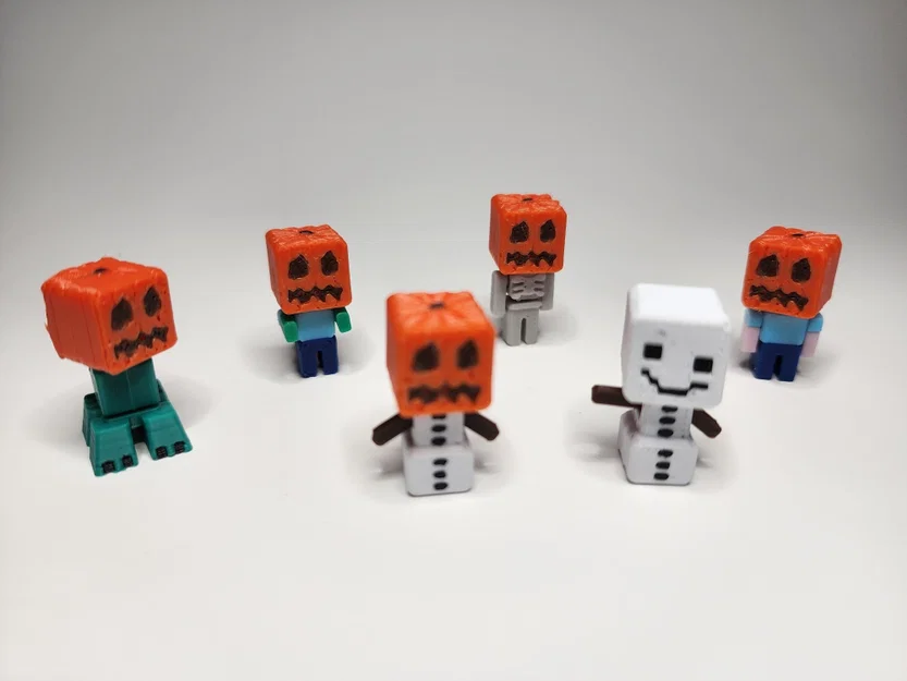 Bộ Kit Card/Móc Khóa Snow Golem phong cách Minecraft (Mini Figure) - Image 4