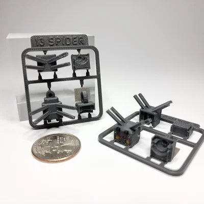Bộ Kit Card/Móc Khóa Mini Figure Nhện (Spider) phong cách Minecraft