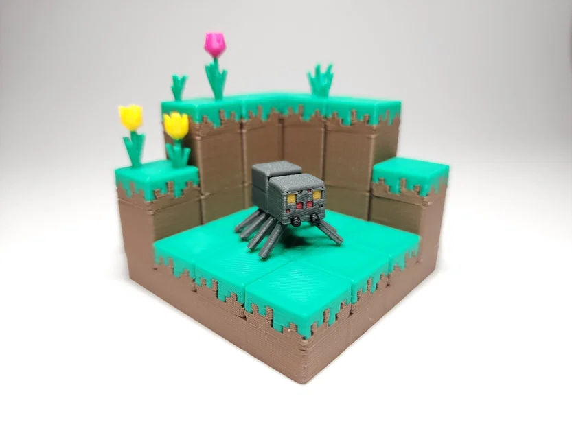 Bộ Kit Card/Móc Khóa Mini Figure Nhện (Spider) phong cách Minecraft - Image 3