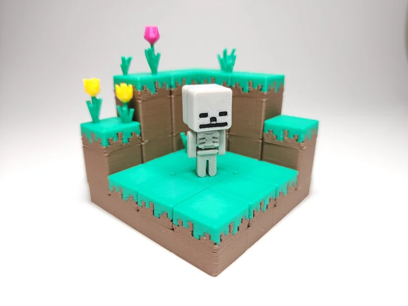 Bộ Kit Card/Móc Khóa Skeleton mini lấy cảm hứng Minecraft - Image 4