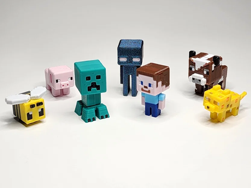 Bộ Kit Card/ Móc Khóa Steve Mini Figure phong cách Minecraft - Image 3