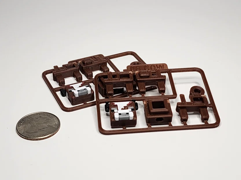 Kit Card/Móc Khóa Bò Mini lấy cảm hứng Minecraft - Image 2