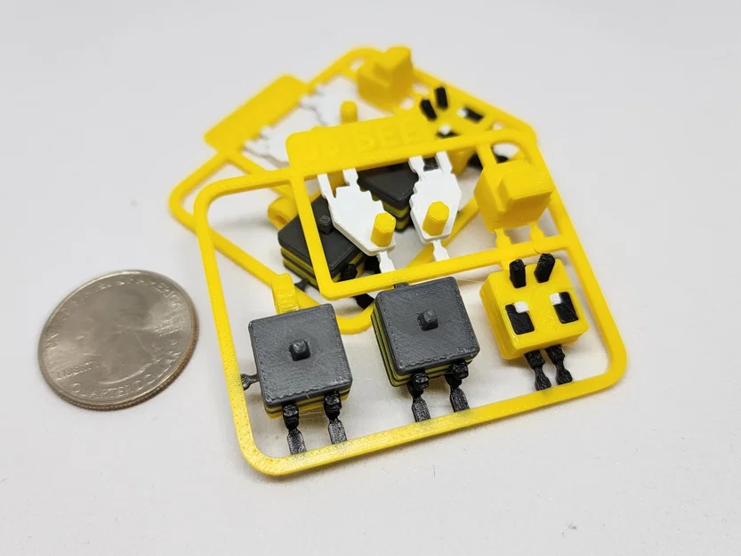 Bộ Kit Card/Móc Khóa Ong Mini phong cách Minecraft - Image 2