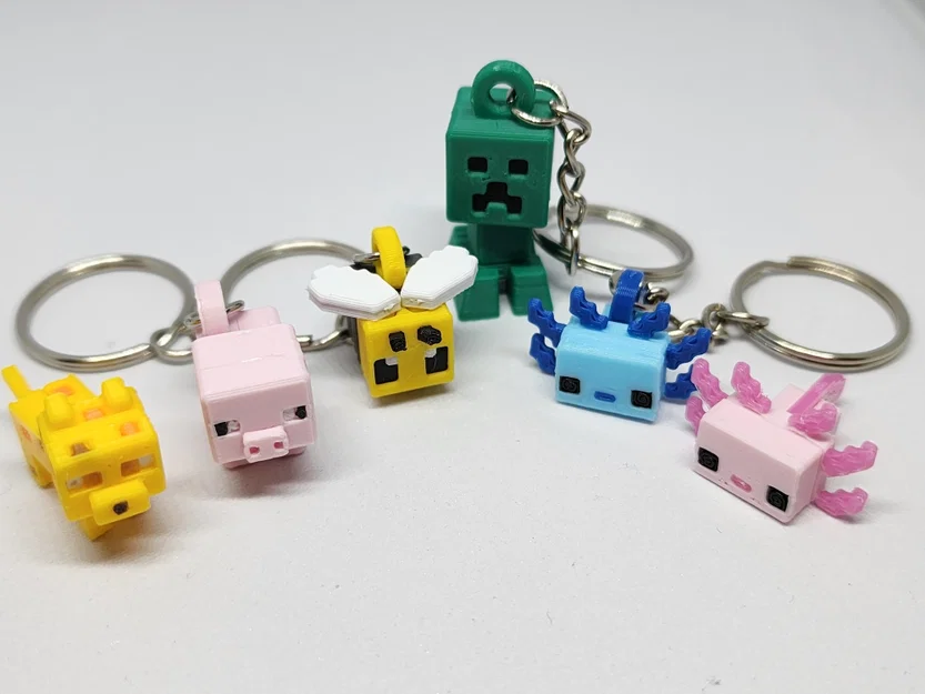 Bộ Kit Card/Móc Khóa Ong Mini phong cách Minecraft - Image 3