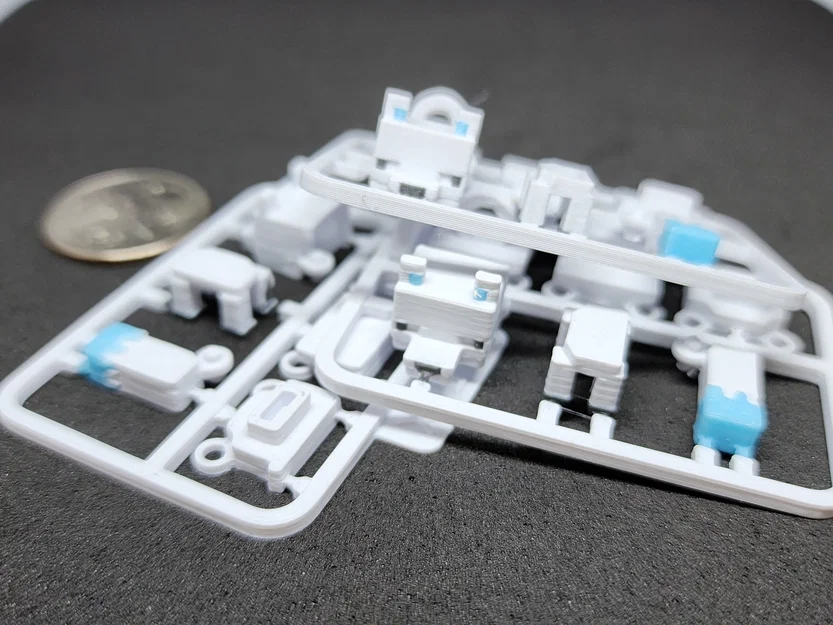 Kit Card/Móc Khóa Cáo Mini lấy cảm hứng Minecraft - Image 2