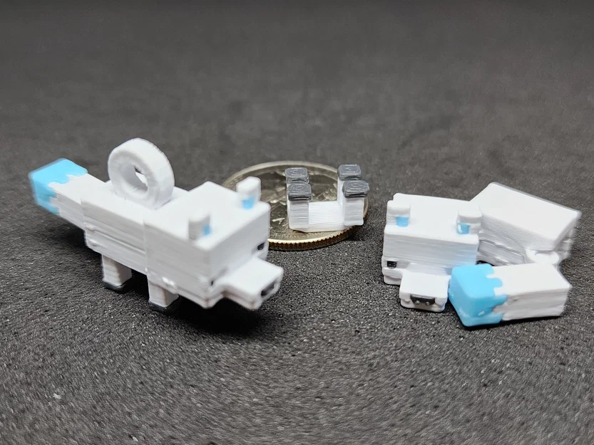 Kit Card/Móc Khóa Cáo Mini lấy cảm hứng Minecraft - Image 3