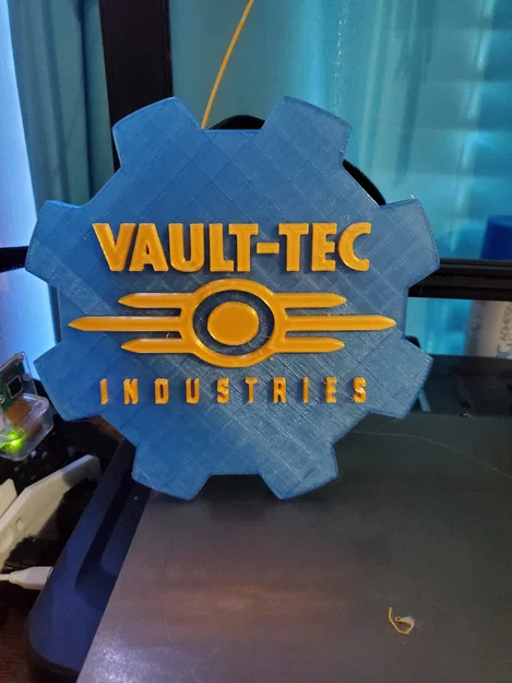 Mô hình logo bánh răng Vault-Tec Fallout trang trí đẹp mắt - Image 1