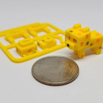 Kit Card/Móc Khóa Ocelot Mini lấy cảm hứng Minecraft