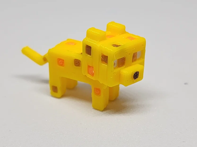 Kit Card/Móc Khóa Ocelot Mini lấy cảm hứng Minecraft - Image 3