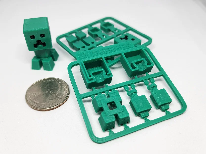 Bộ Kit Card/Móc Khóa Mini Creeper lấy cảm hứng từ Minecraft - Image 1