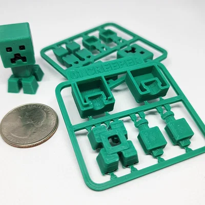 Bộ Kit Card/Móc Khóa Mini Creeper lấy cảm hứng từ Minecraft