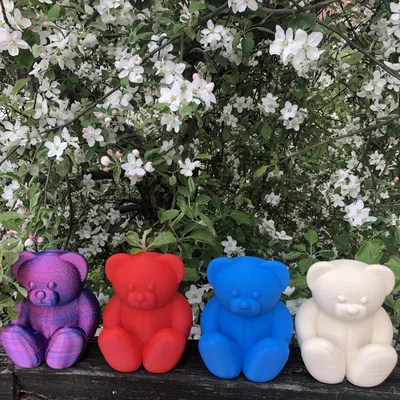 Mô hình gấu bông 3D dễ thương trang trí bàn làm việc