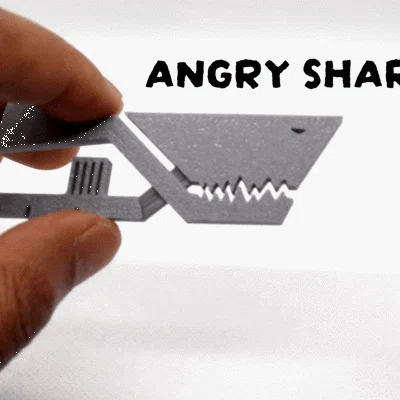 Kẹp Cá Mập Giận Dữ (Angry Shark Clip & Fidget Toy)