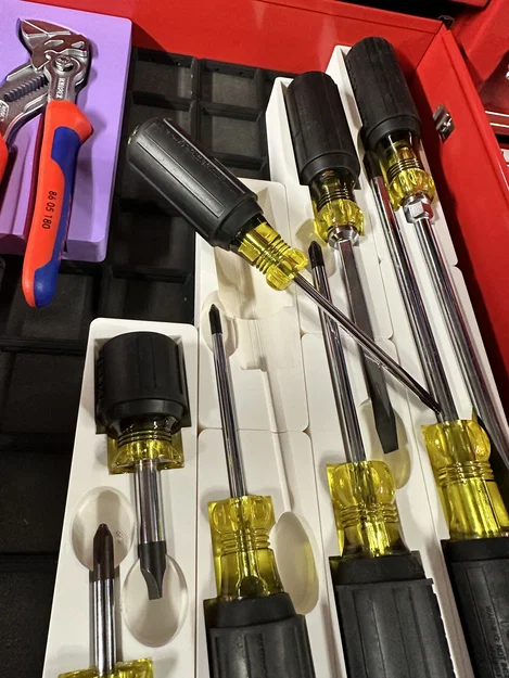 Gridfinity - Cập nhật! Klein Tools 85148 Screwdriver Set - Bản compact - Image 3