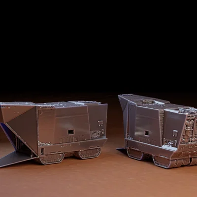 Mô hình 3D Jawa Sandcrawler có nội thất - Star Wars Collection