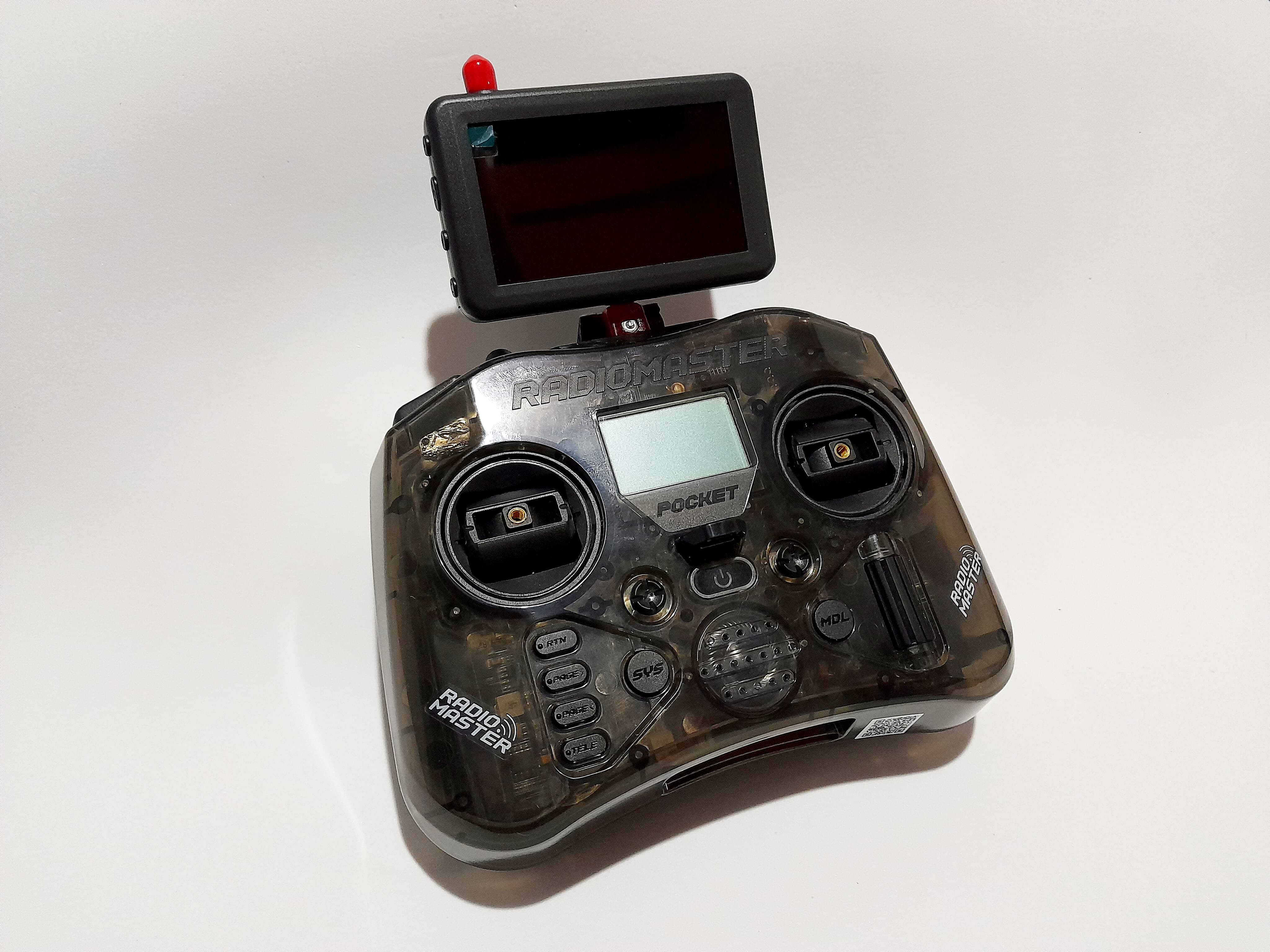 Giá đỡ monitor FPV cho Radiomaster Pocket (ren 1/4, vít M2x8mm) - Thumbnail 1
