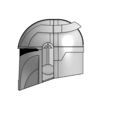 Mô hình Mũ bảo hiểm Mandalorian in 3D ấn tượng - Image 3