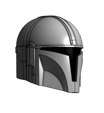 Mô hình Mũ bảo hiểm Mandalorian in 3D ấn tượng - Image 4