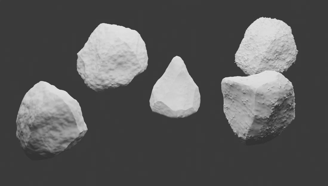 Bộ sưu tập các mẫu đá trang trí (ROCKS) in 3D độc đáo - Image 1