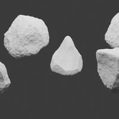 Bộ sưu tập các mẫu đá trang trí (ROCKS) in 3D độc đáo