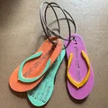 Thẻ hành lý hình dép kẹp FlipFlop Luggage Tag 3D độc đáo - Thumbnail 1