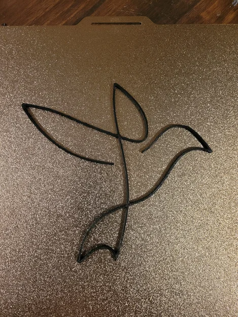 Mẫu in 3D nghệ thuật hình chim tối giản trang trí tường - Image 1