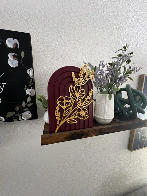 Tranh Treo Tường Hoa Phong Cách Boho (Boho Flower Wall Art) - Image 1