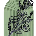 Tranh Treo Tường Hoa Phong Cách Boho (Boho Flower Wall Art) - Thumbnail 3