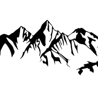 Mô hình trang trí tường Mountain Ranges in 3D đẹp mắt