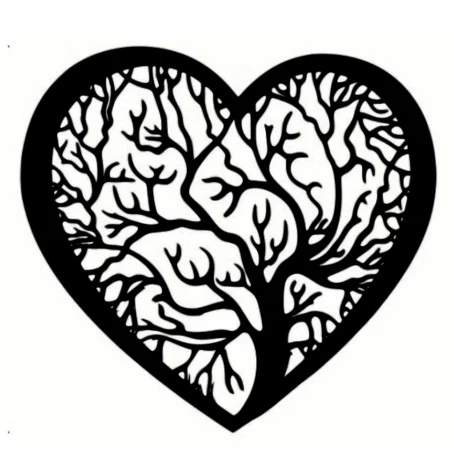 Mô hình Cây Đời Hình Trái Tim (Heart Tree of Life) - File in 3D đẹp - Image 1
