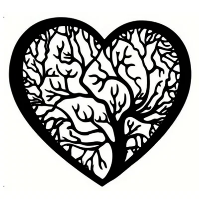 Mô hình Cây Đời Hình Trái Tim (Heart Tree of Life) - File in 3D đẹp