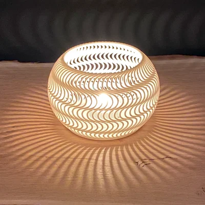 Teelichthalter/Tealightholder in 3D In Được (Không Cần Support)