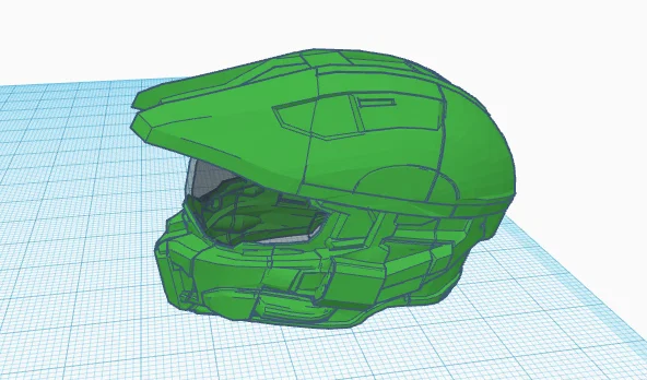 Mô hình mũ bảo hiểm Master Chief Halo in 3D ấn tượng - Image 1