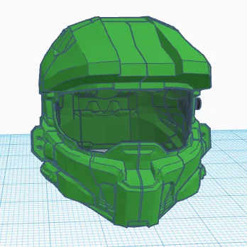 Mô hình mũ bảo hiểm Master Chief Halo in 3D ấn tượng