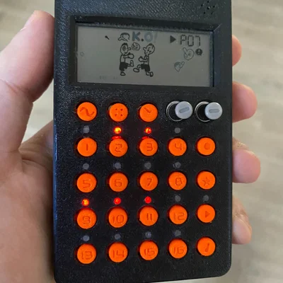Vỏ bảo vệ Pocket Operator tùy chỉnh hỗ trợ đèn sợi quang độc đáo