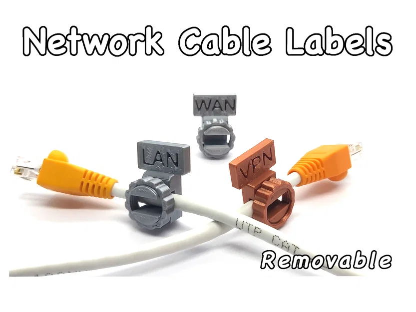 Nhãn Dây Cáp Mạng (Network Cable Labels) - Image 1