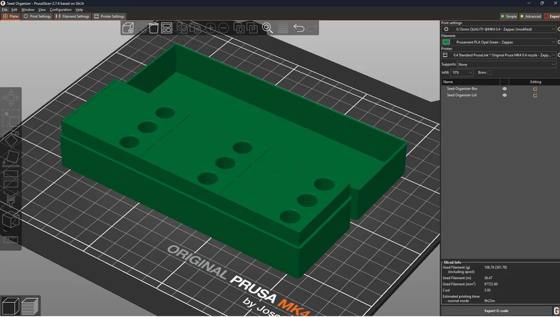 Hộp organizer đựng hạt giống, fully parametric - Image 4