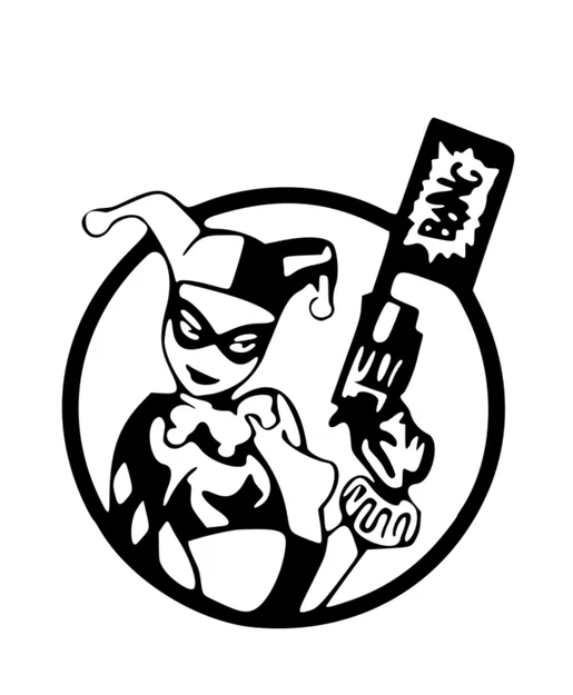 Mô hình 3D Harley Quinn trang trí phong cách ấn tượng - Image 1