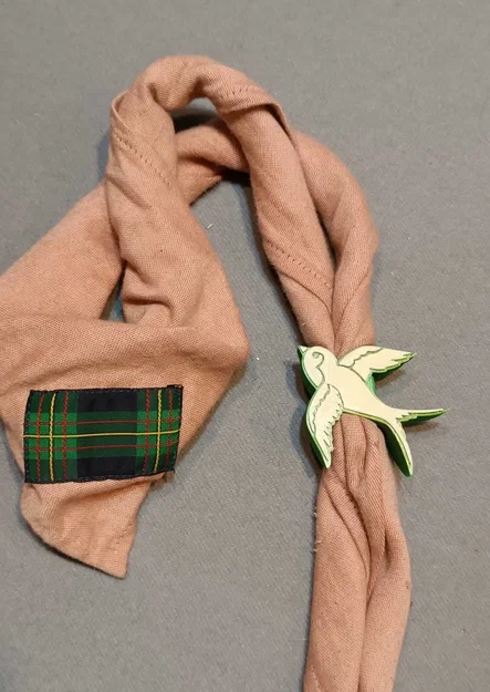 Vòng giữ khăn quàng (Woggle) 3D hình chim nhạn cho hướng đạo sinh - Image 2